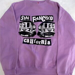 San Francisco Purple CrewNeck